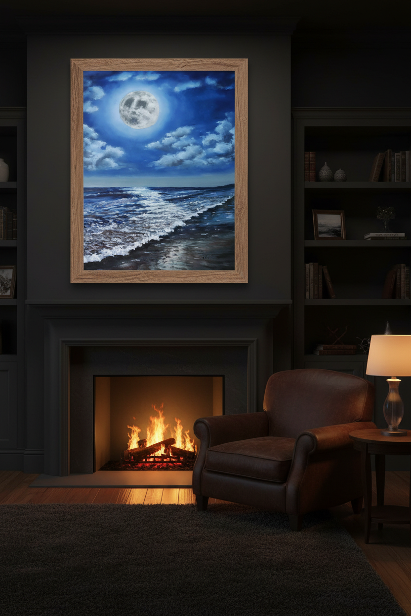 Moonrise — Fireplace Mockup