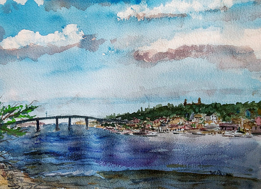 Atlantic Highlands from Sandy Hook