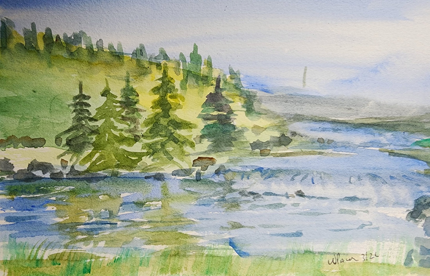 Demo: Waterfall and River Reflections
