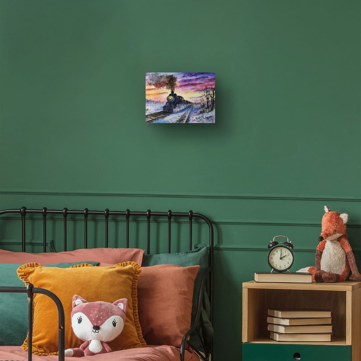 The Kids room mock of Homeward through winter twilight 