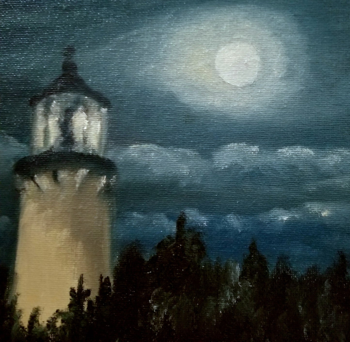 Moonlit Night - Original Oil Painting