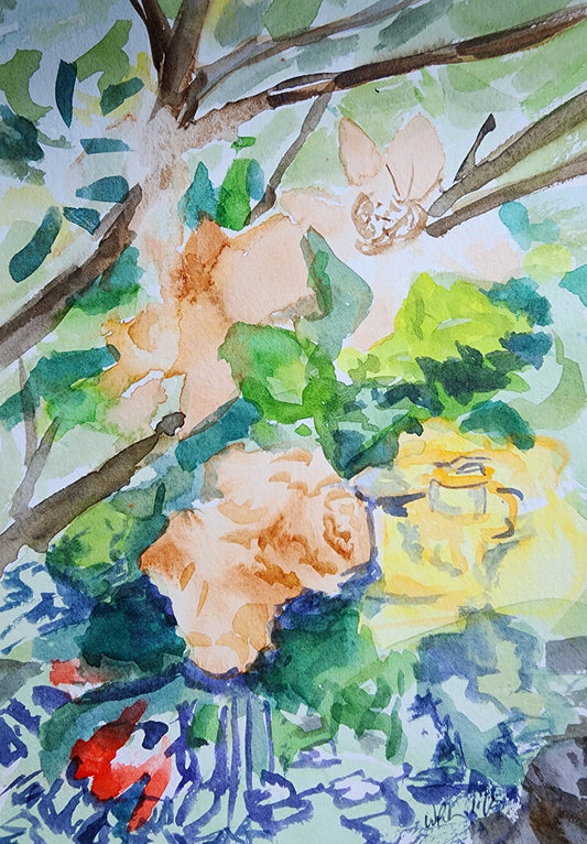 Study: Roses in the Garden