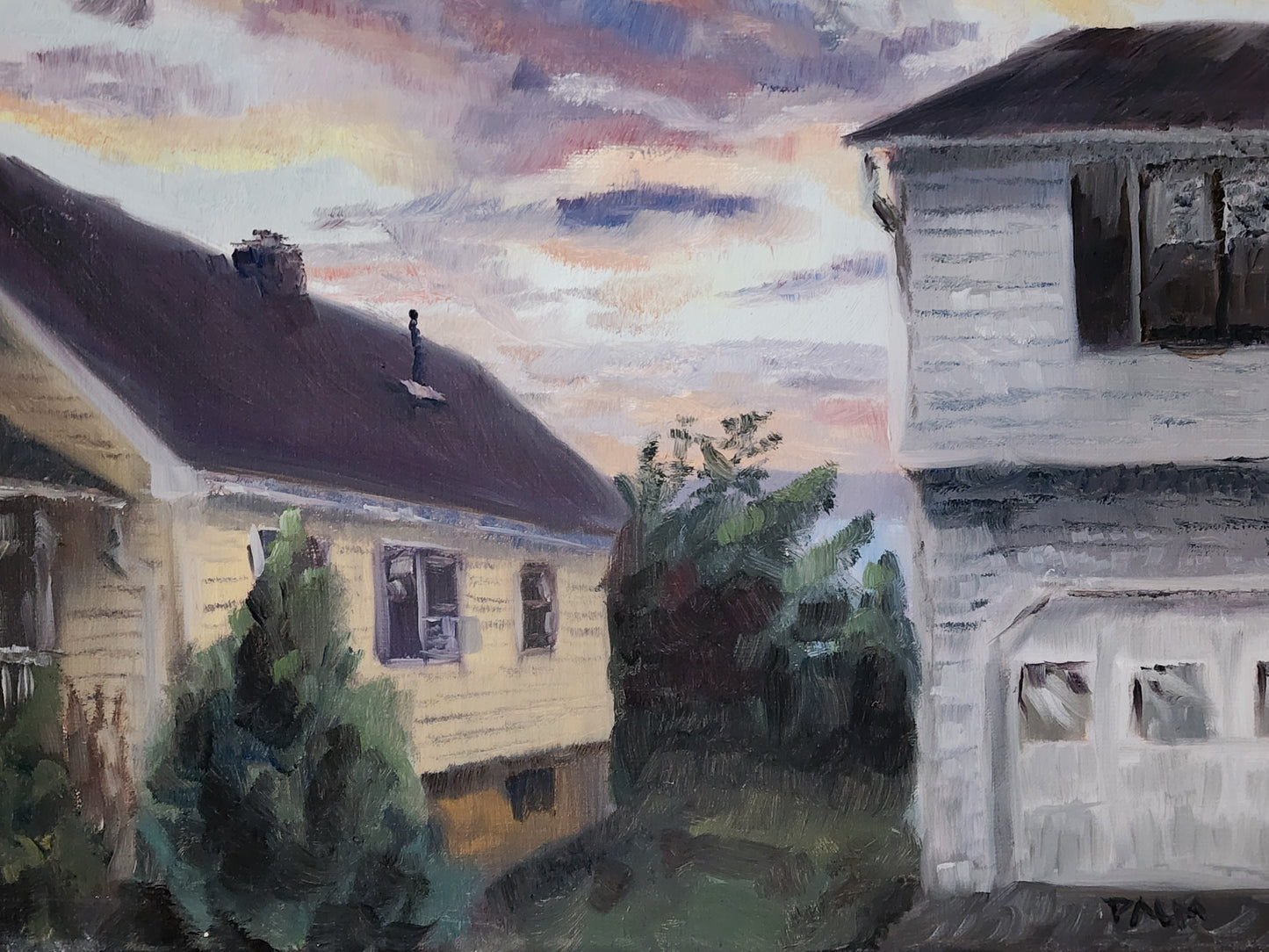 Sunset in Town