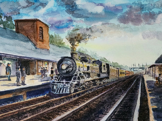 Westfield 46 — Original Watercolor Painting | NJ Railroad Scene