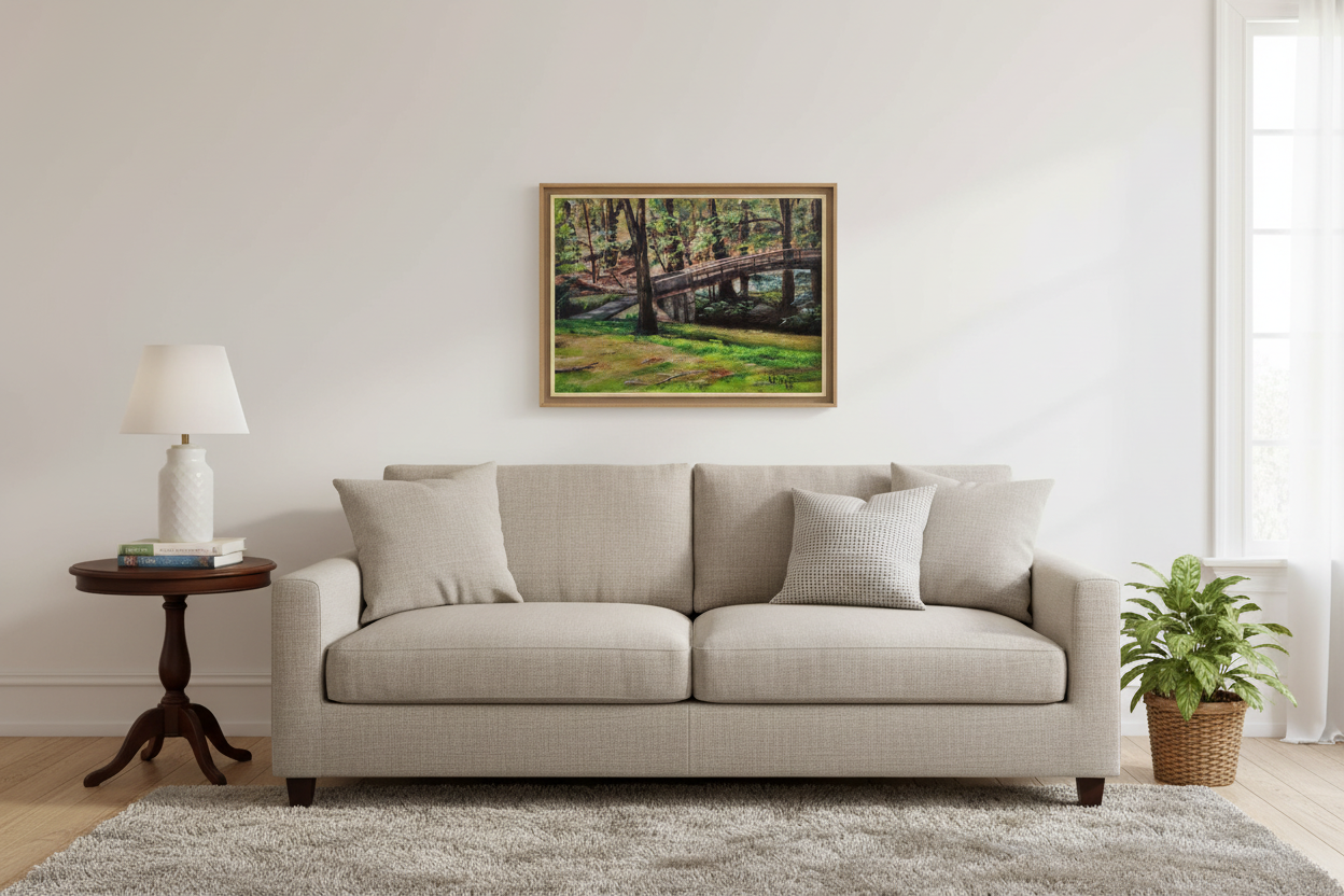 A Saturday in Conant - Living Room True Scale