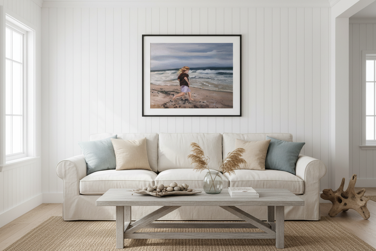 Beach House Living Room Mockup