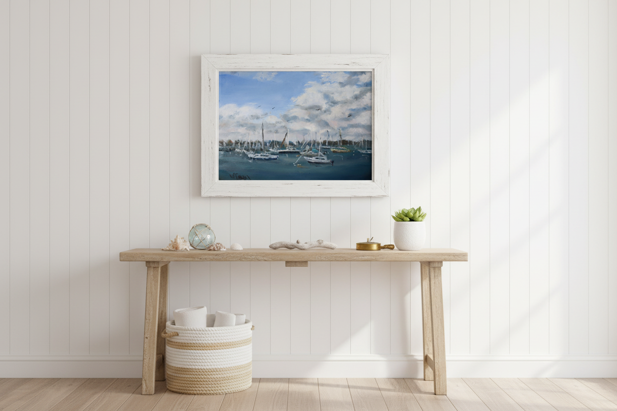 Coastal entryway with View of the Marina