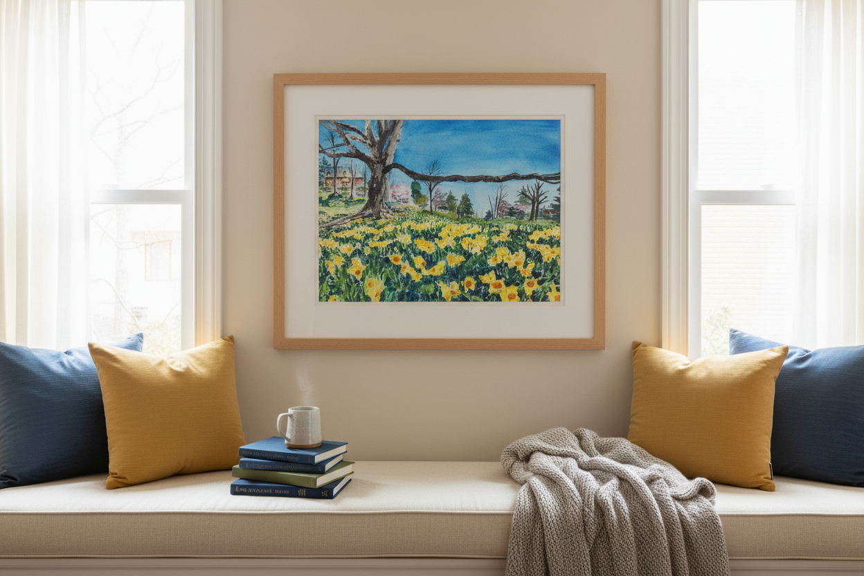 Daffodil Festival — Reading Nook Mockup