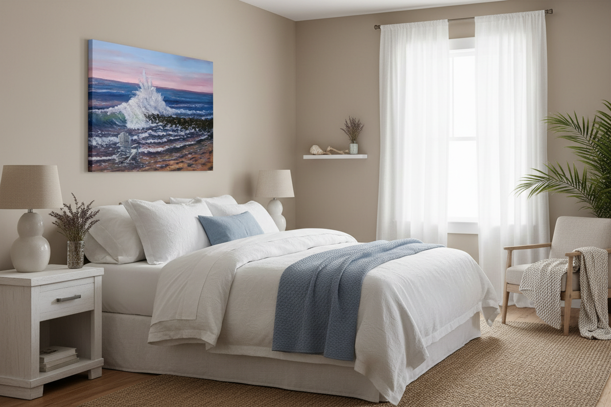 Echoes of Summer 18x24 in Bedroom