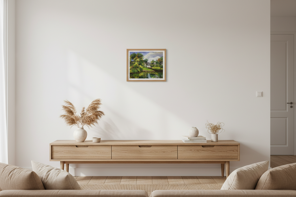 Hints of Autumn in living room setting