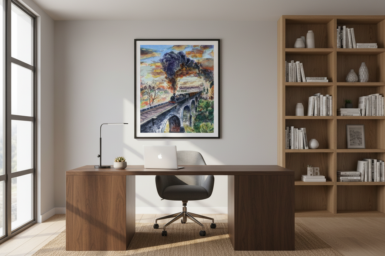 Home office mockup