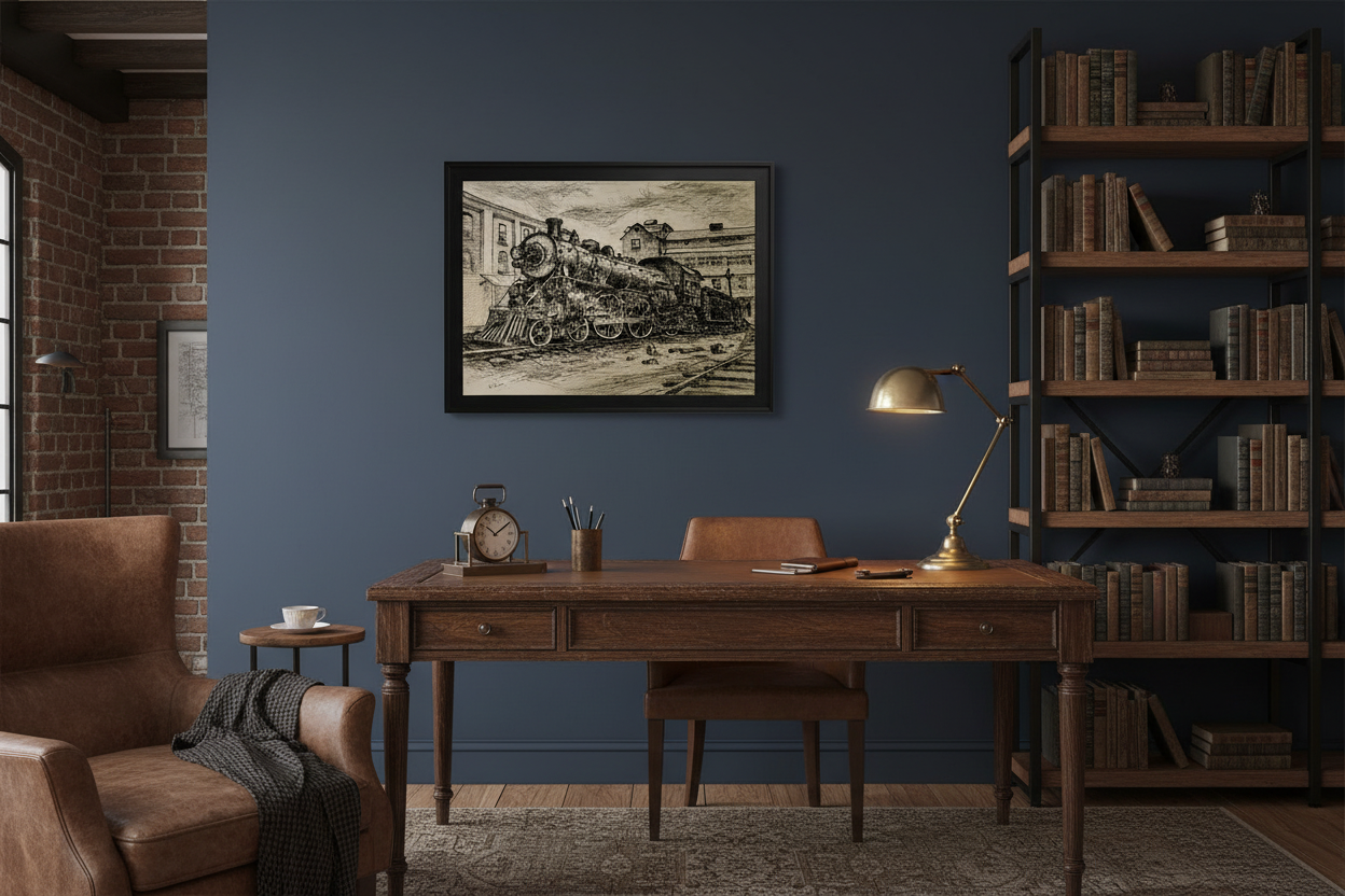 Home office mockup