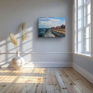Afternoon on Virginia Beach - Original Oil Painting