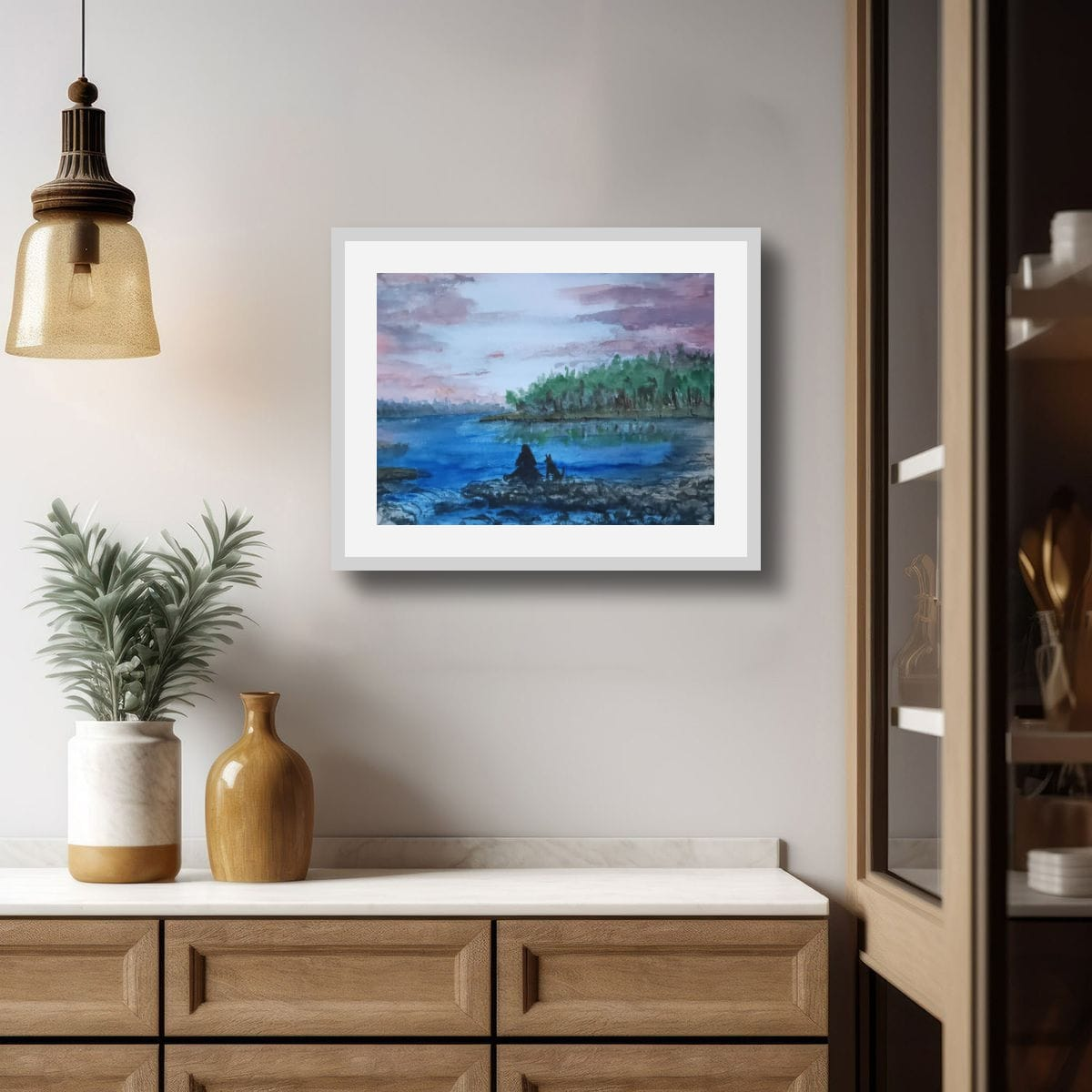 Contemplation - Original Watercolor Painting