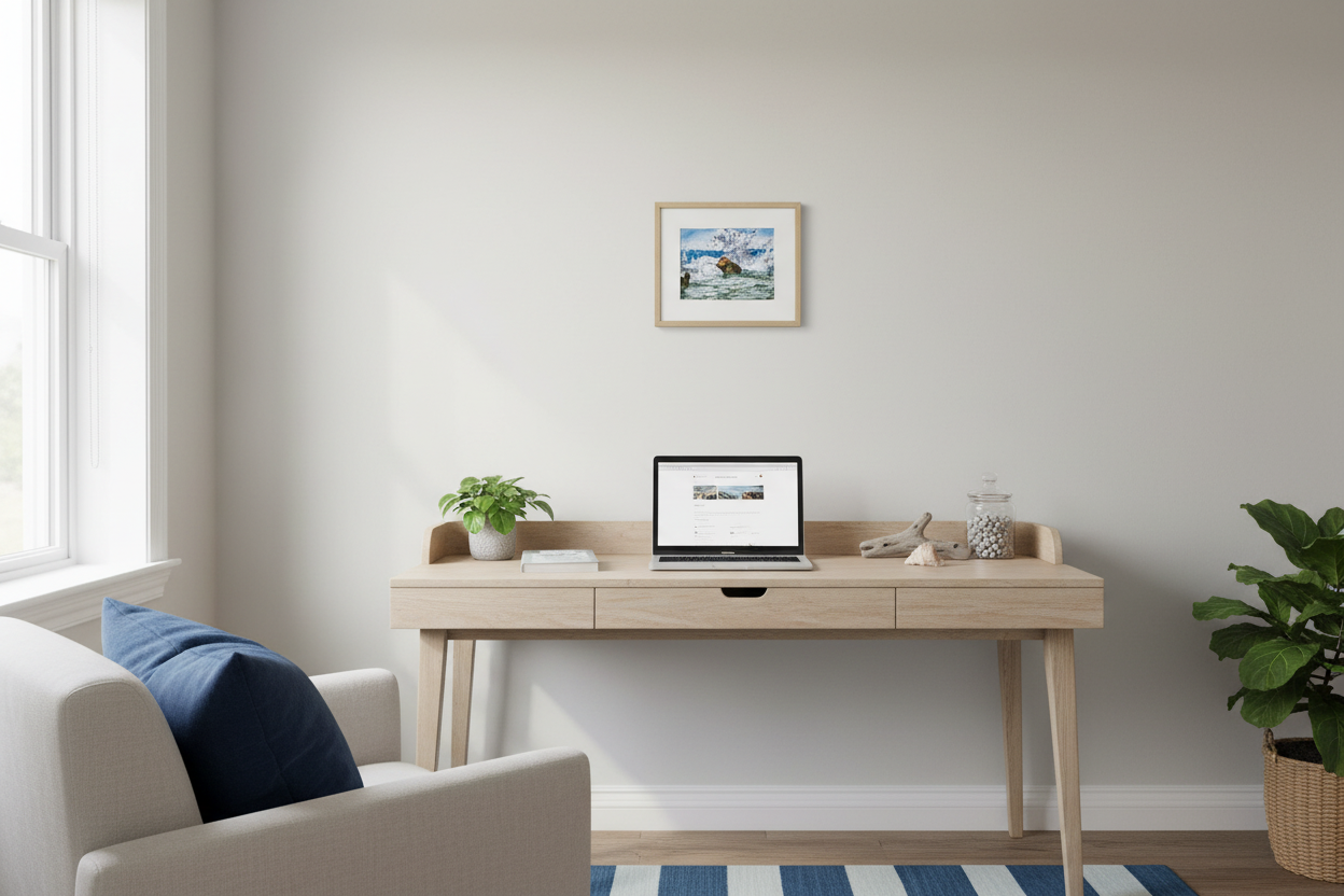 Incoming Tide in home office setting