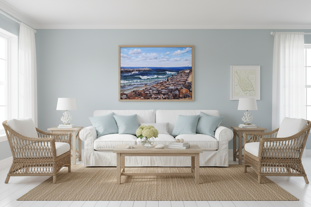 Manasquan Inlet 16x20 in Living Room
