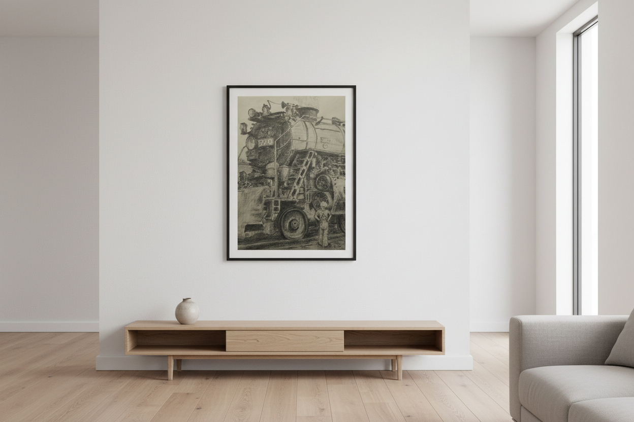 Modern living room mockup
