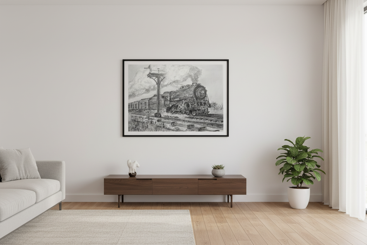 Modern living room mockup