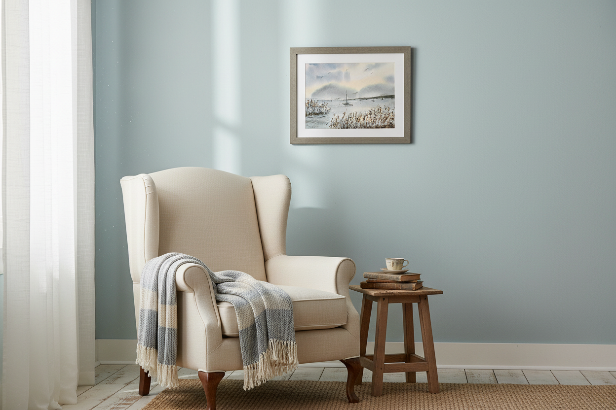 Reading chair with After the Rain