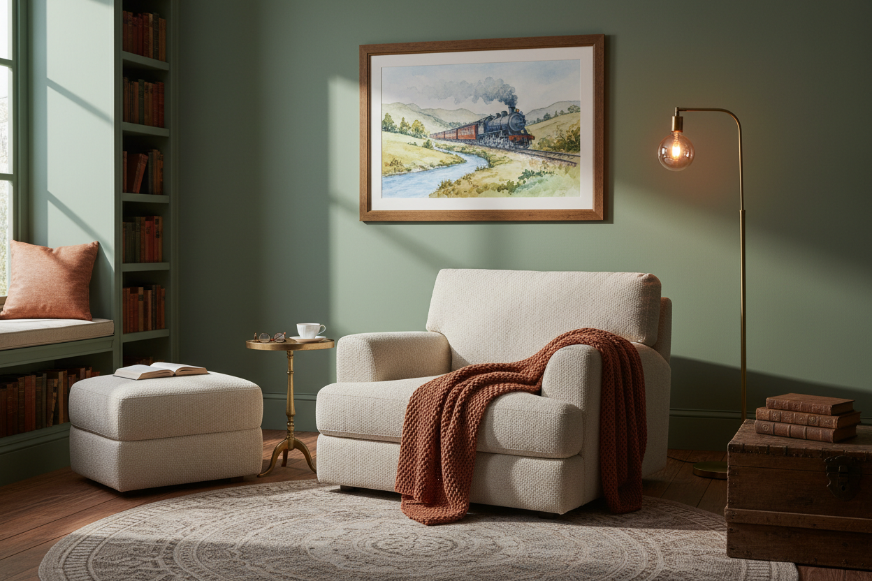 Reading nook mockup