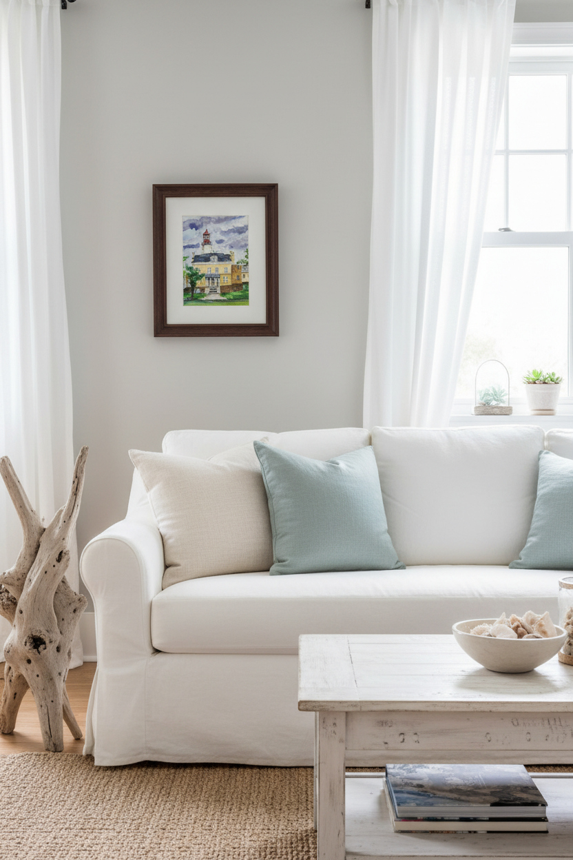 Sandy Hook Lighthouse Room Mockup