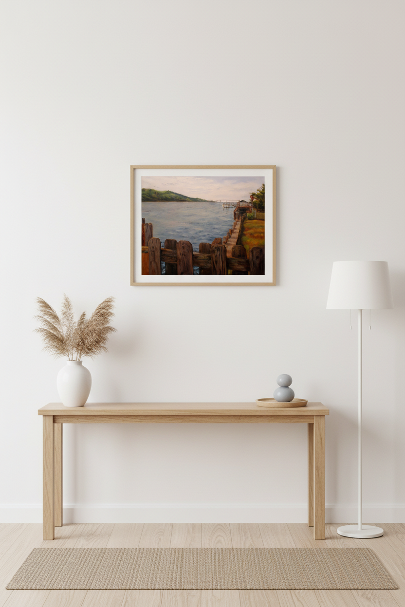 Shrewsbury River as smaller accent print