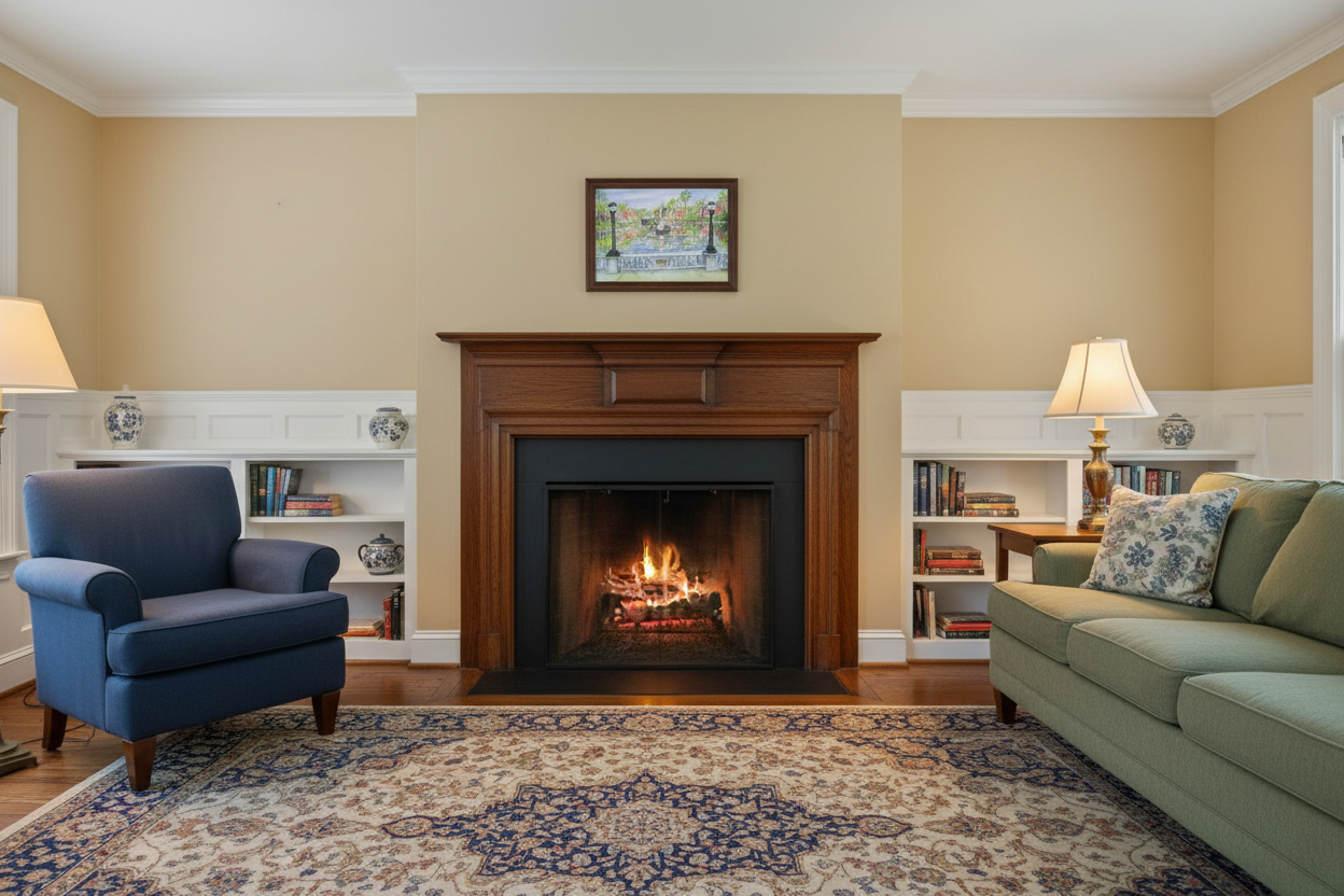 Spring Awakening, Westfield — Correctly Scaled over Fireplace