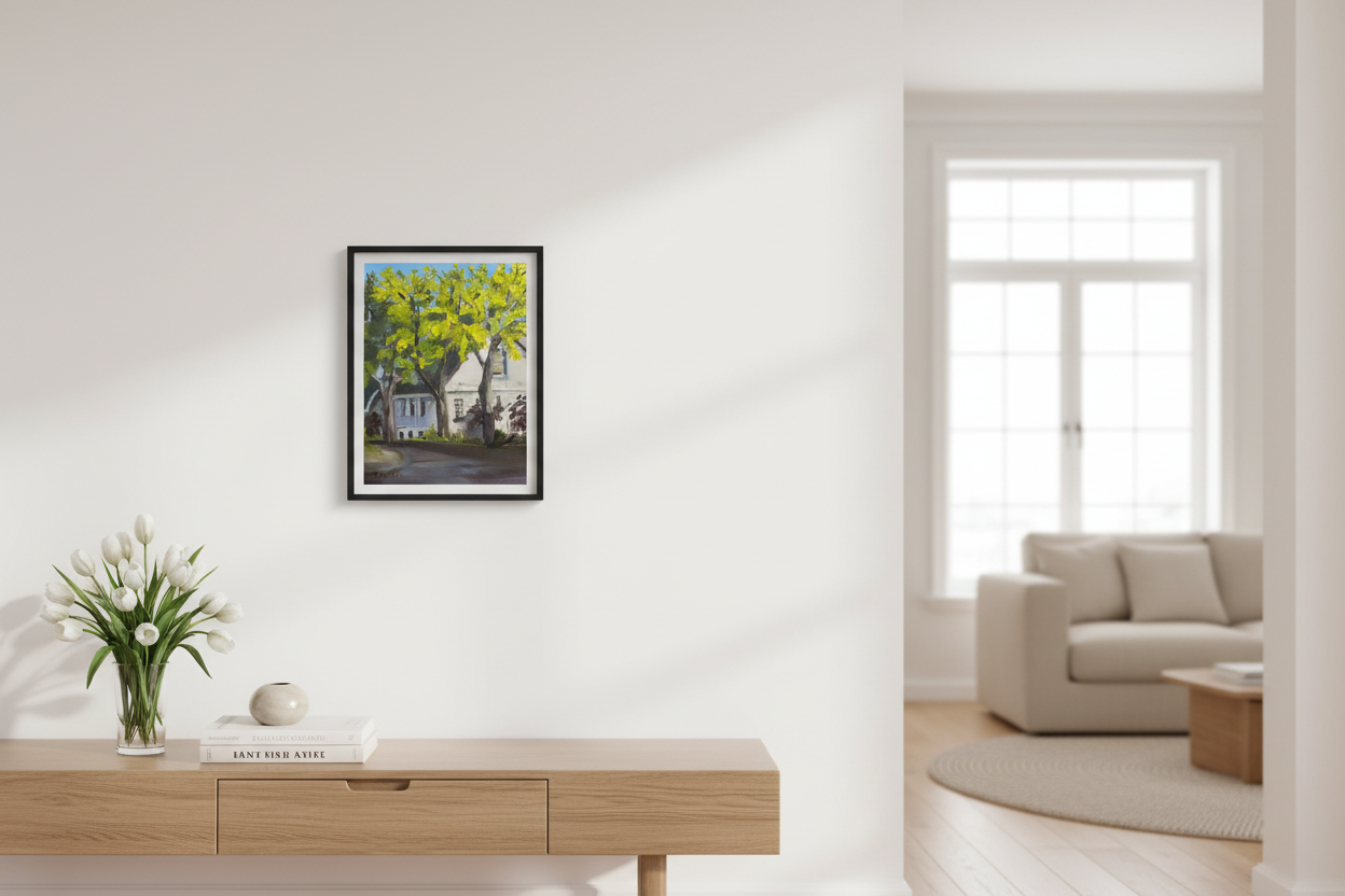 Spring House in living room setting
