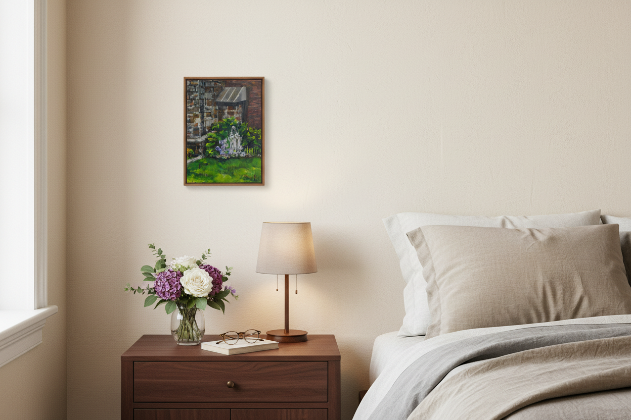 St. Katherine's Garden in bedroom setting