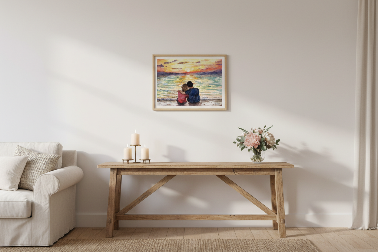 Sunset for Two in living room setting
